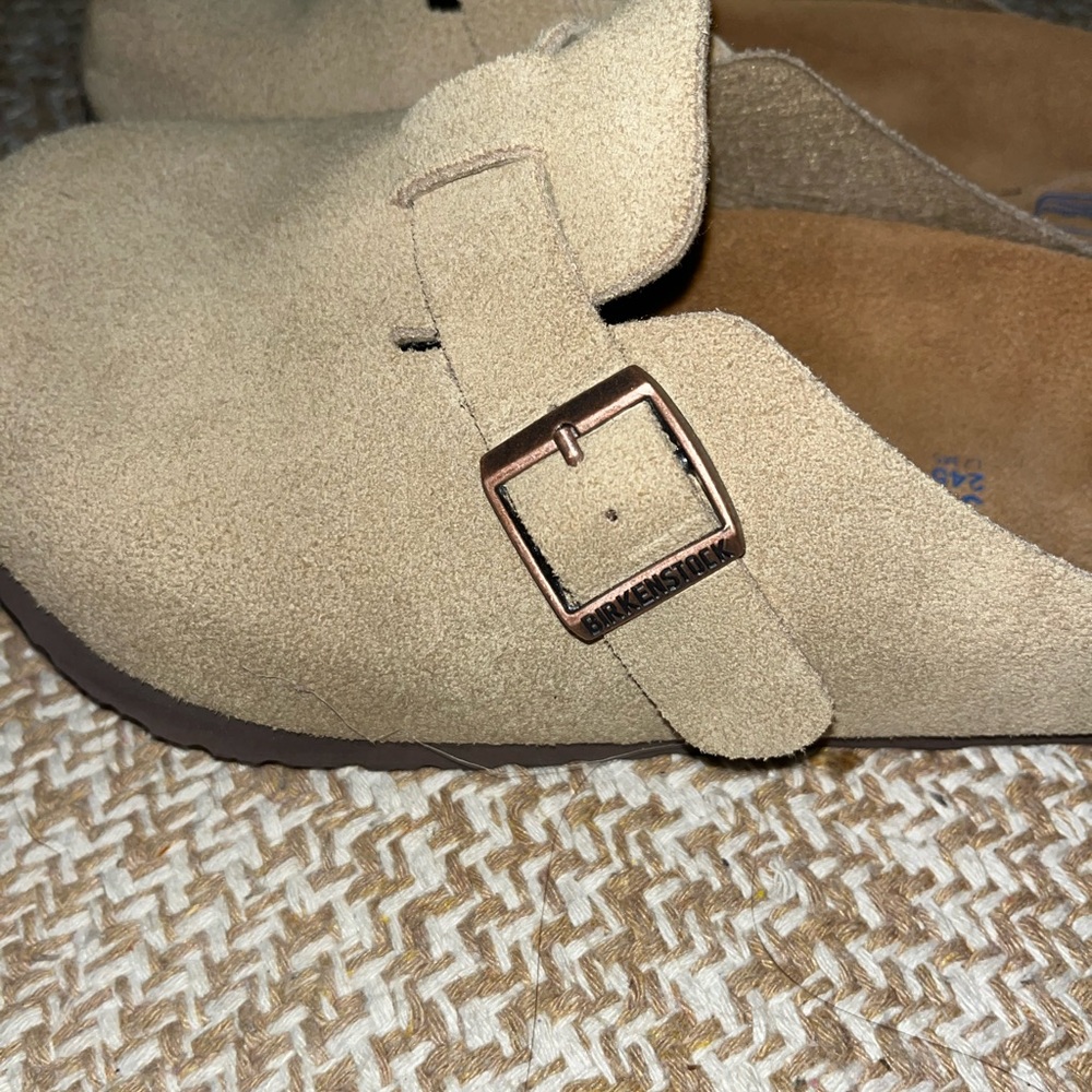 Birkenstock Cream Mules Boston size 39 - Picture 6 of 7